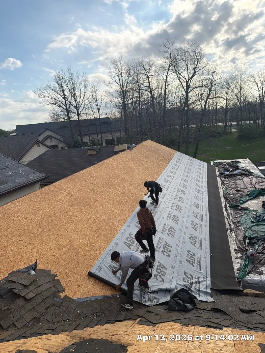 Commercial roof inspection documented in Clarks Hill